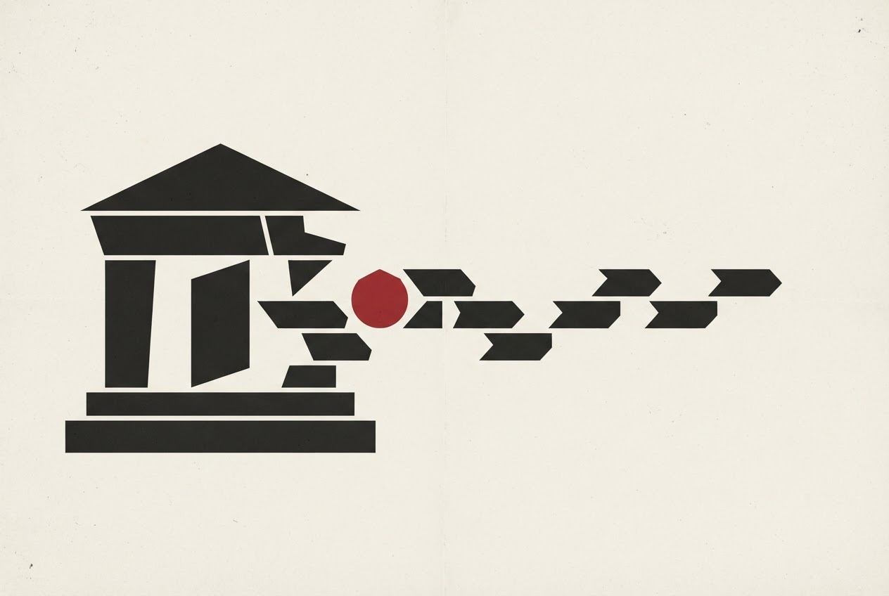 Abstract editorial illustration