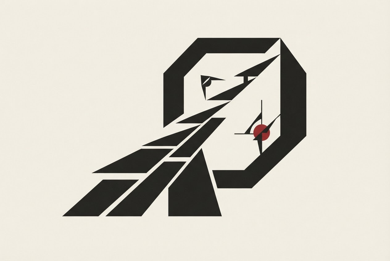 Abstract editorial illustration