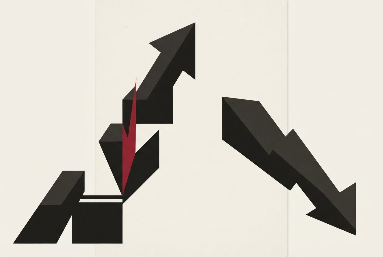 Abstract editorial illustration