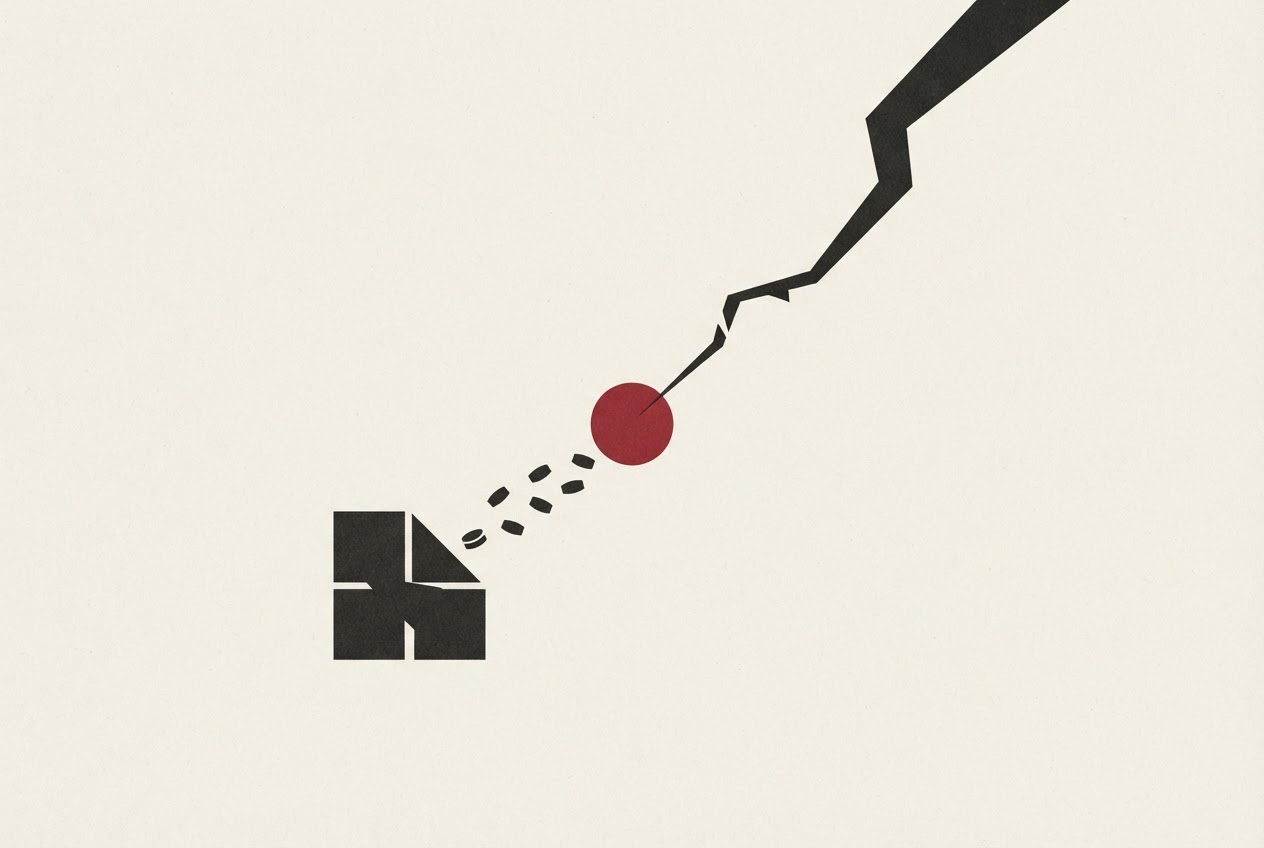 Abstract editorial illustration
