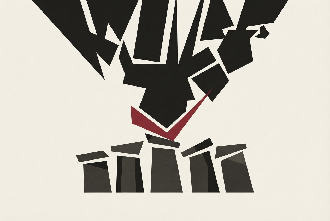 Abstract editorial illustration