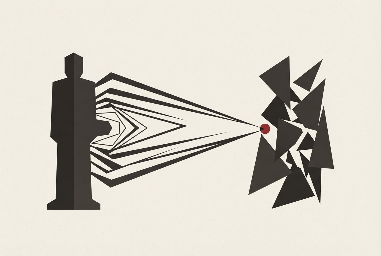 Abstract editorial illustration