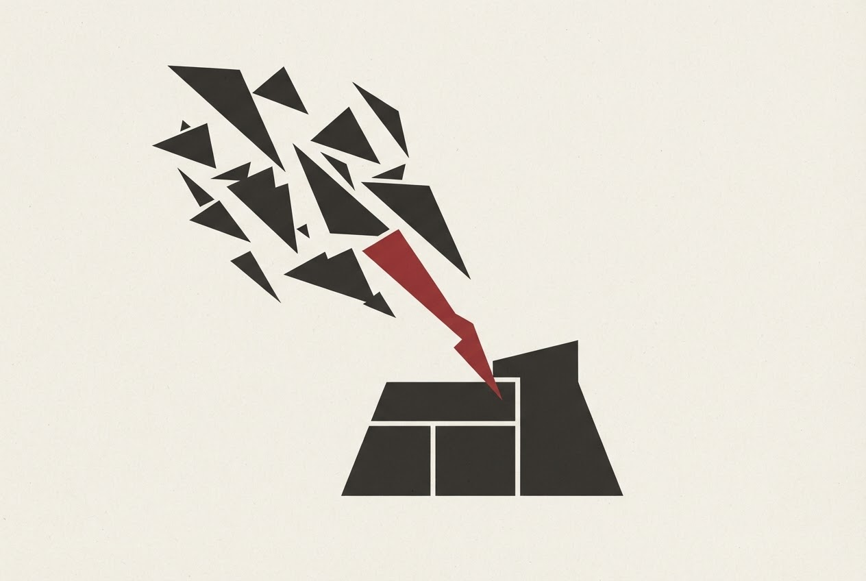 Abstract editorial illustration