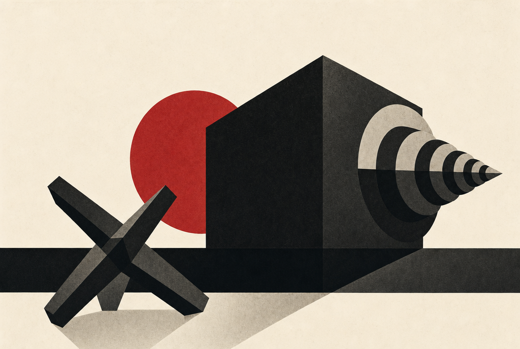 Abstract editorial illustration