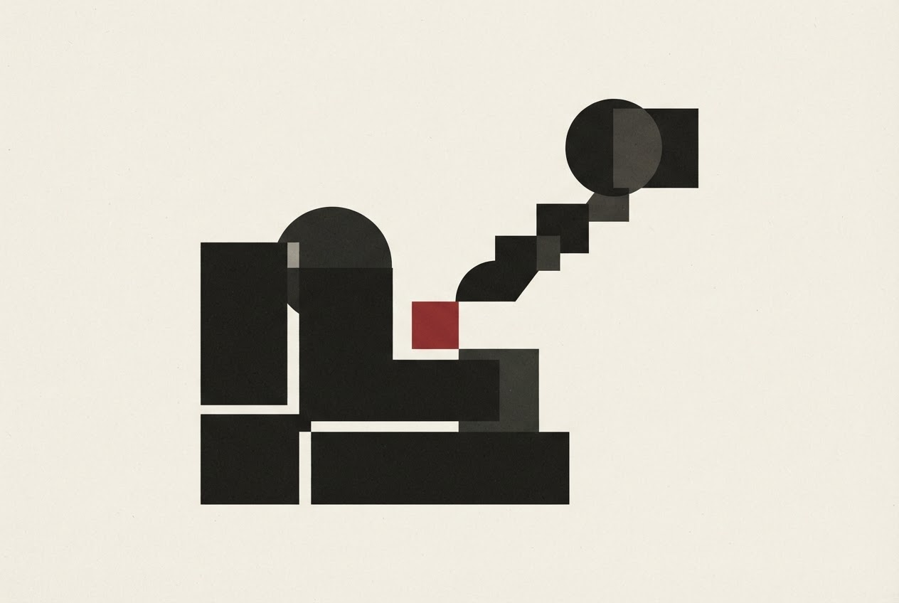 Abstract editorial illustration