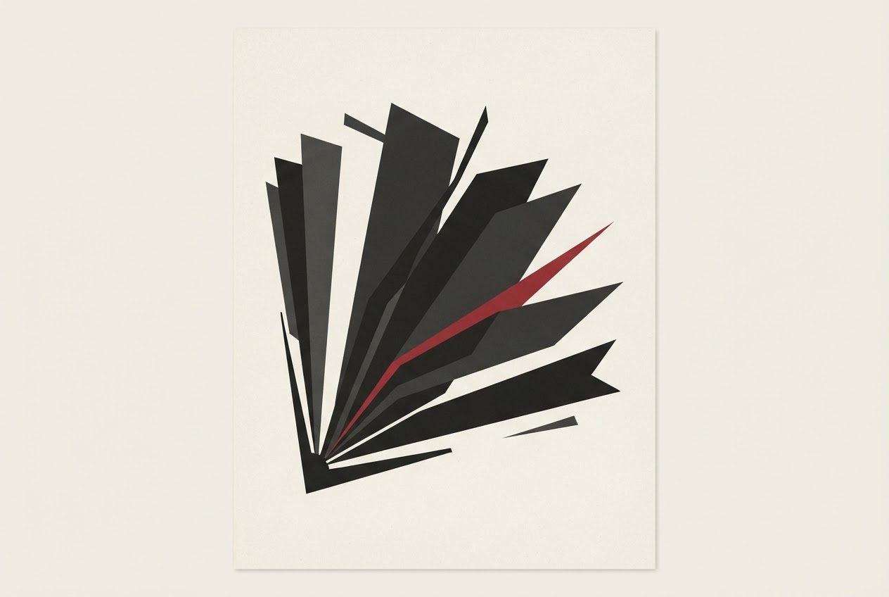 Abstract editorial illustration