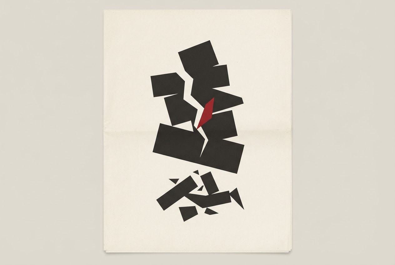 Abstract editorial illustration