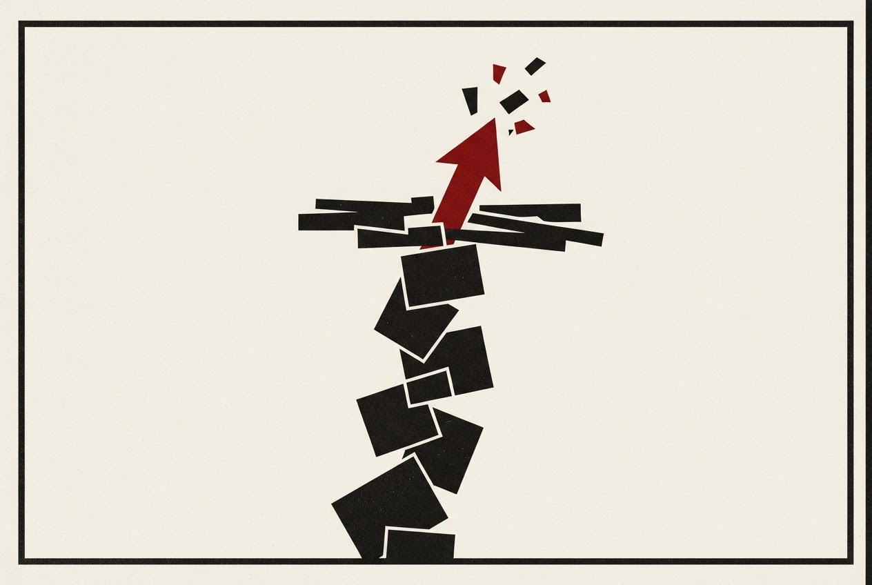 Abstract editorial illustration