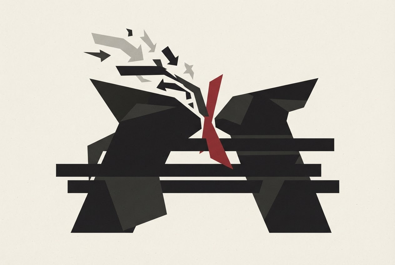 Abstract editorial illustration