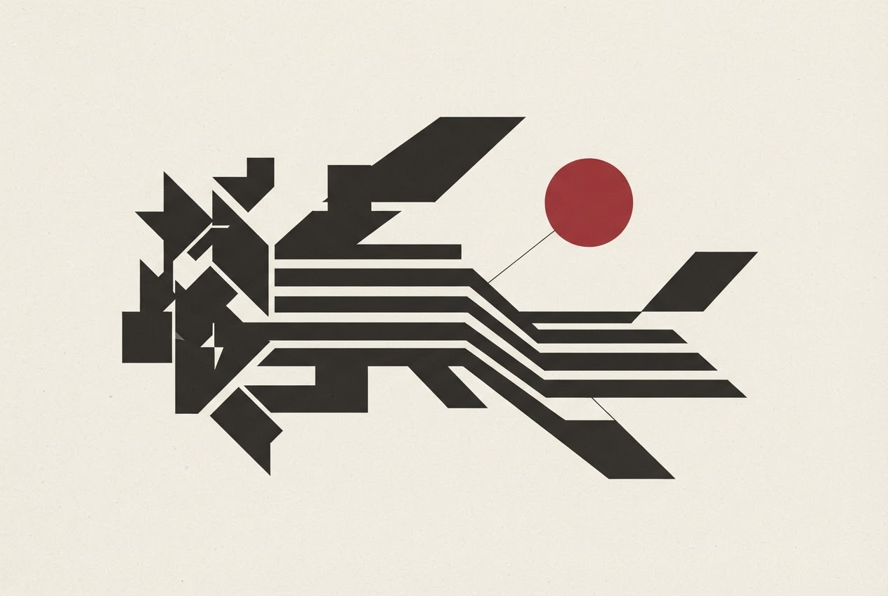 Abstract editorial illustration