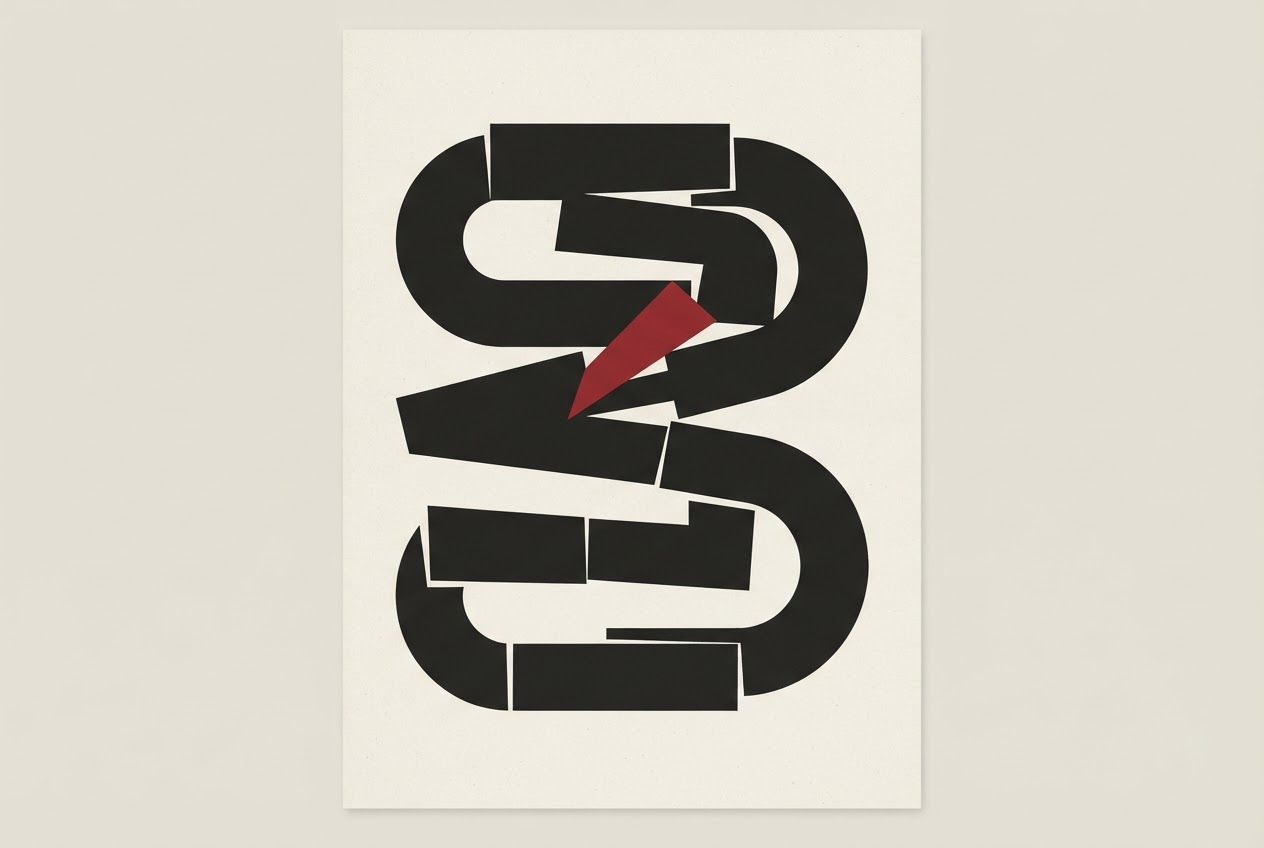 Abstract editorial illustration