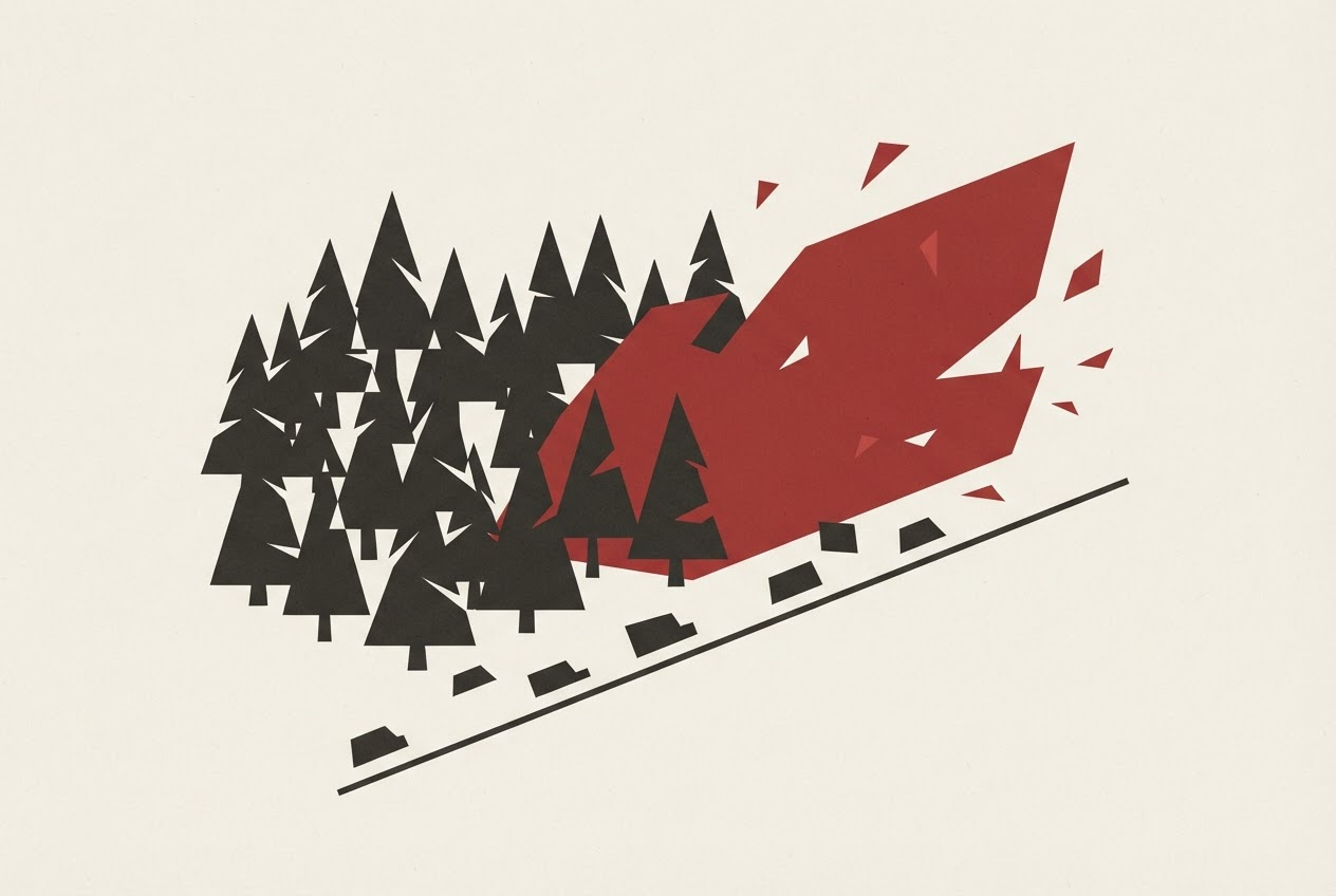 Abstract editorial illustration