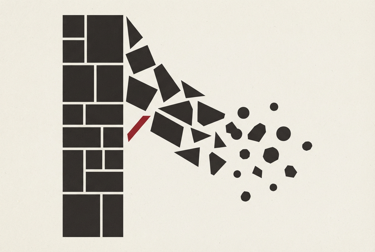 Abstract editorial illustration