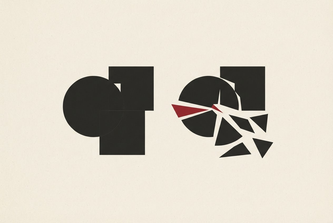 Abstract editorial illustration