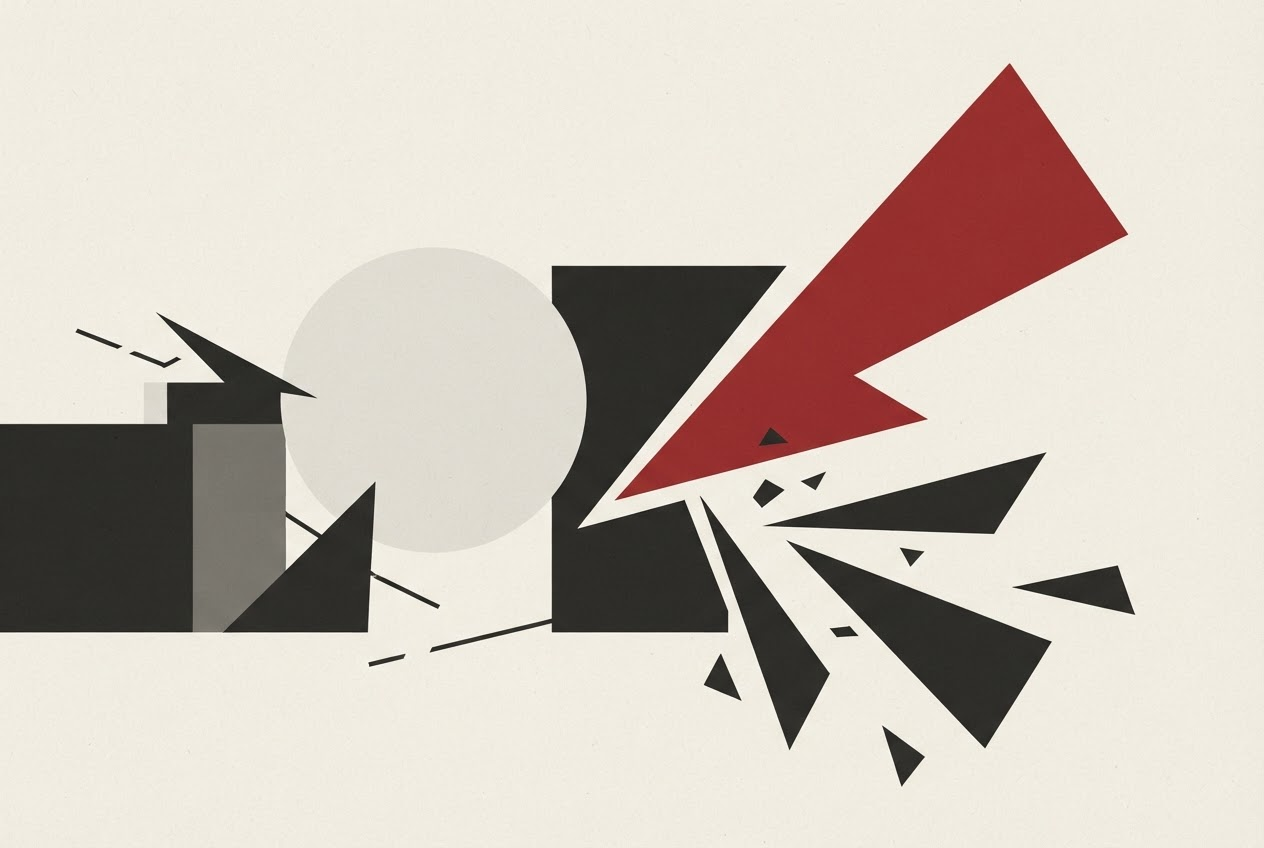Abstract editorial illustration