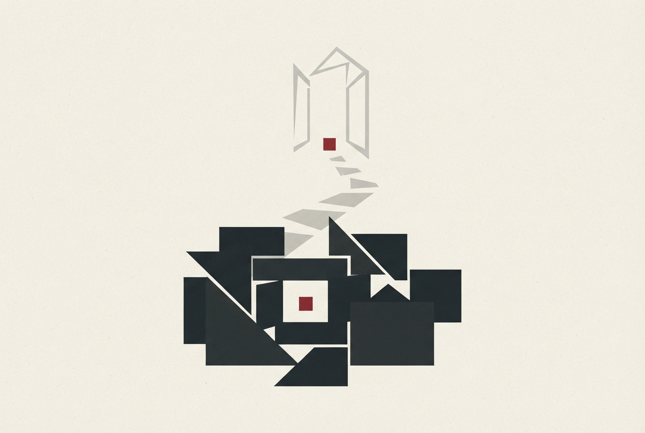Abstract editorial illustration