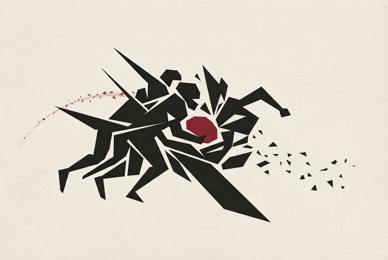 Abstract editorial illustration