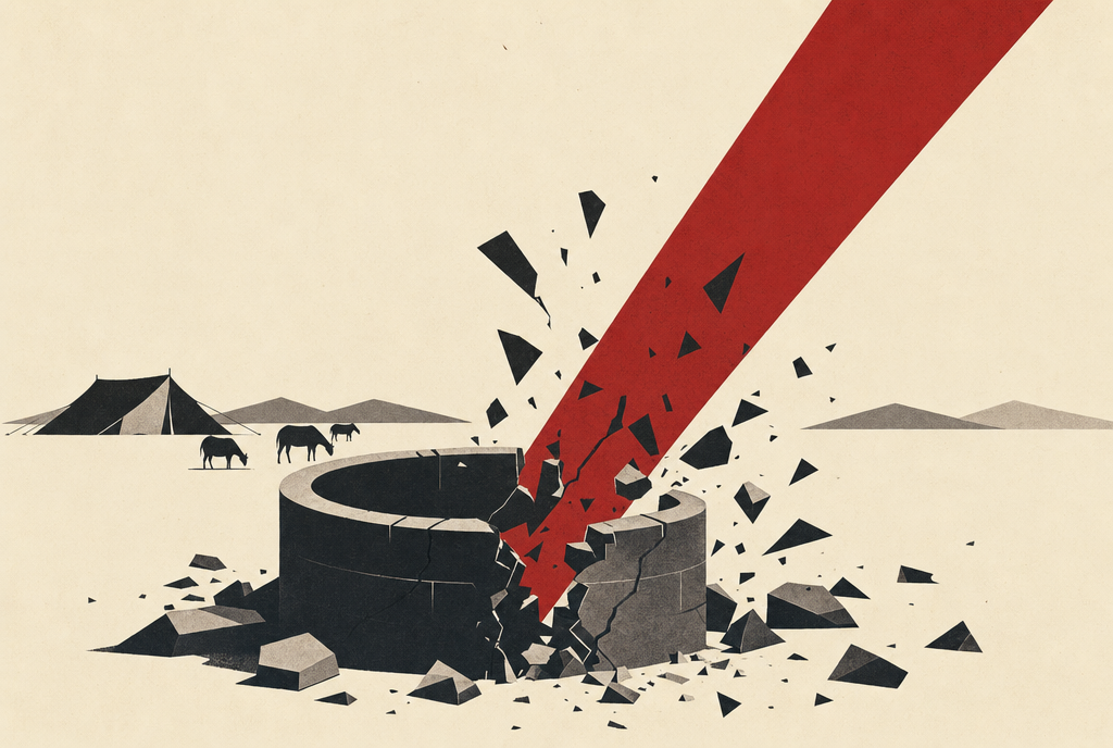 Abstract editorial illustration