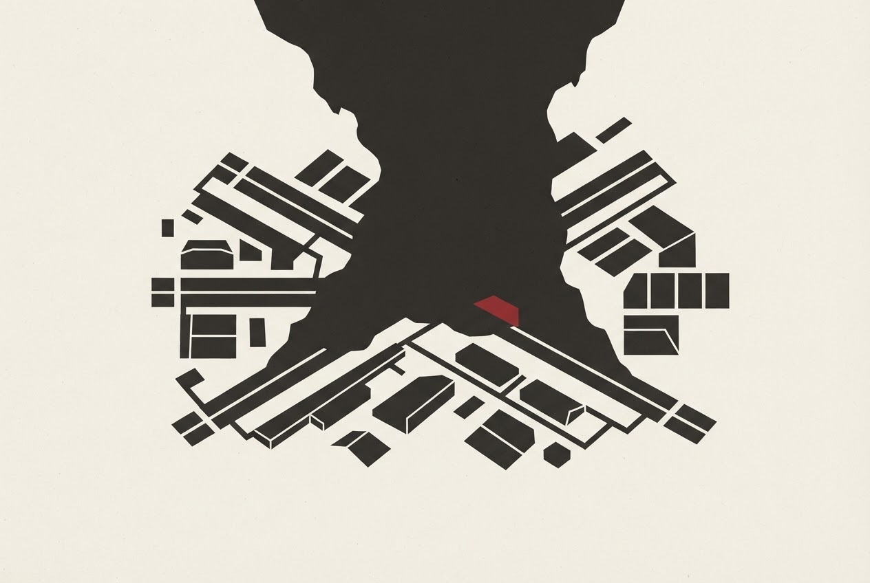 Abstract editorial illustration