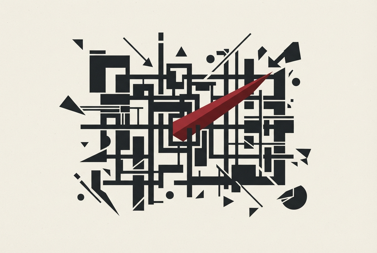 Abstract editorial illustration