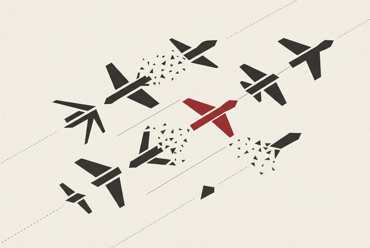 Abstract editorial illustration