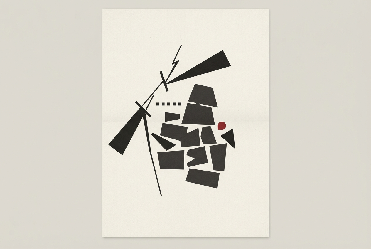 Abstract editorial illustration