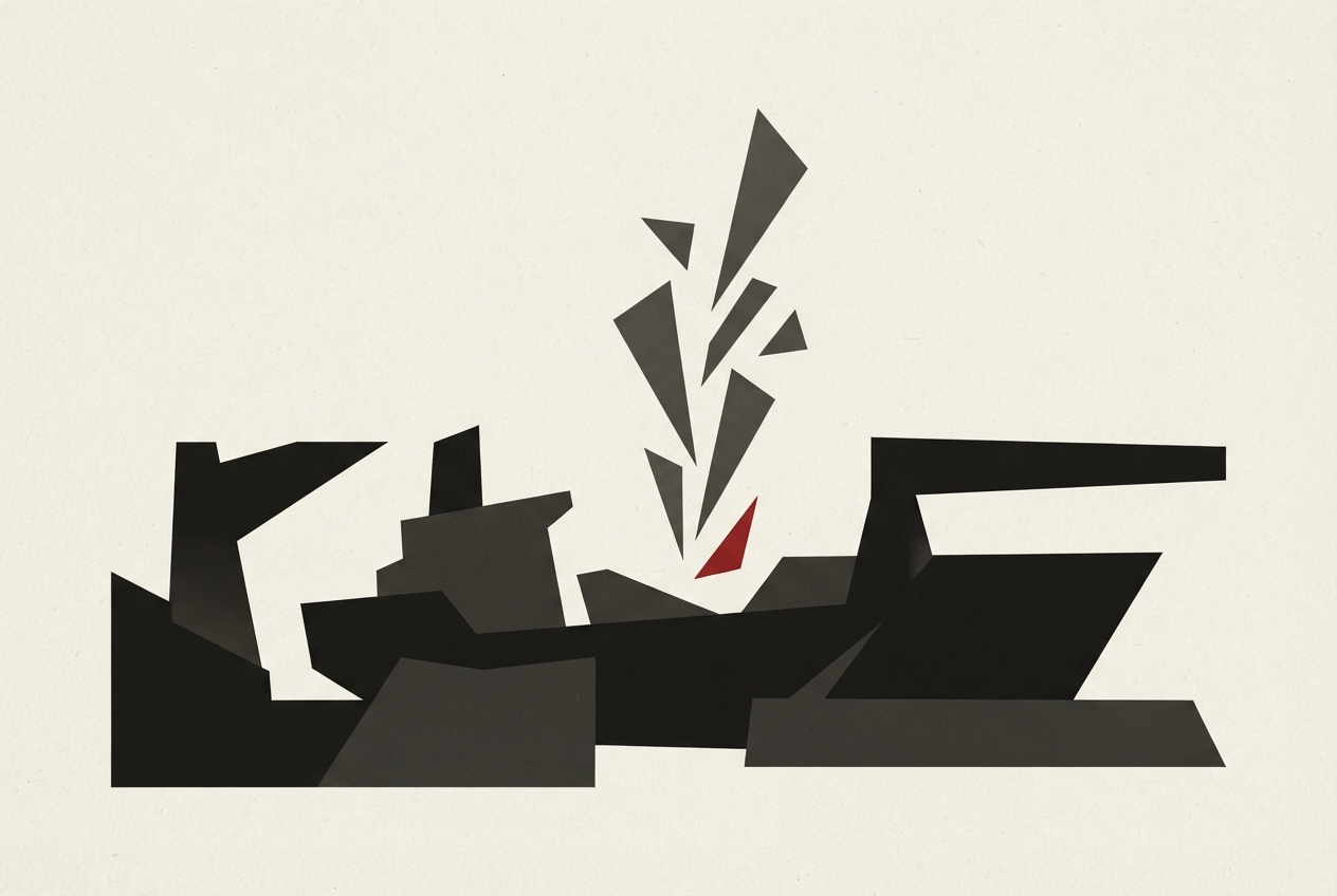Abstract editorial illustration