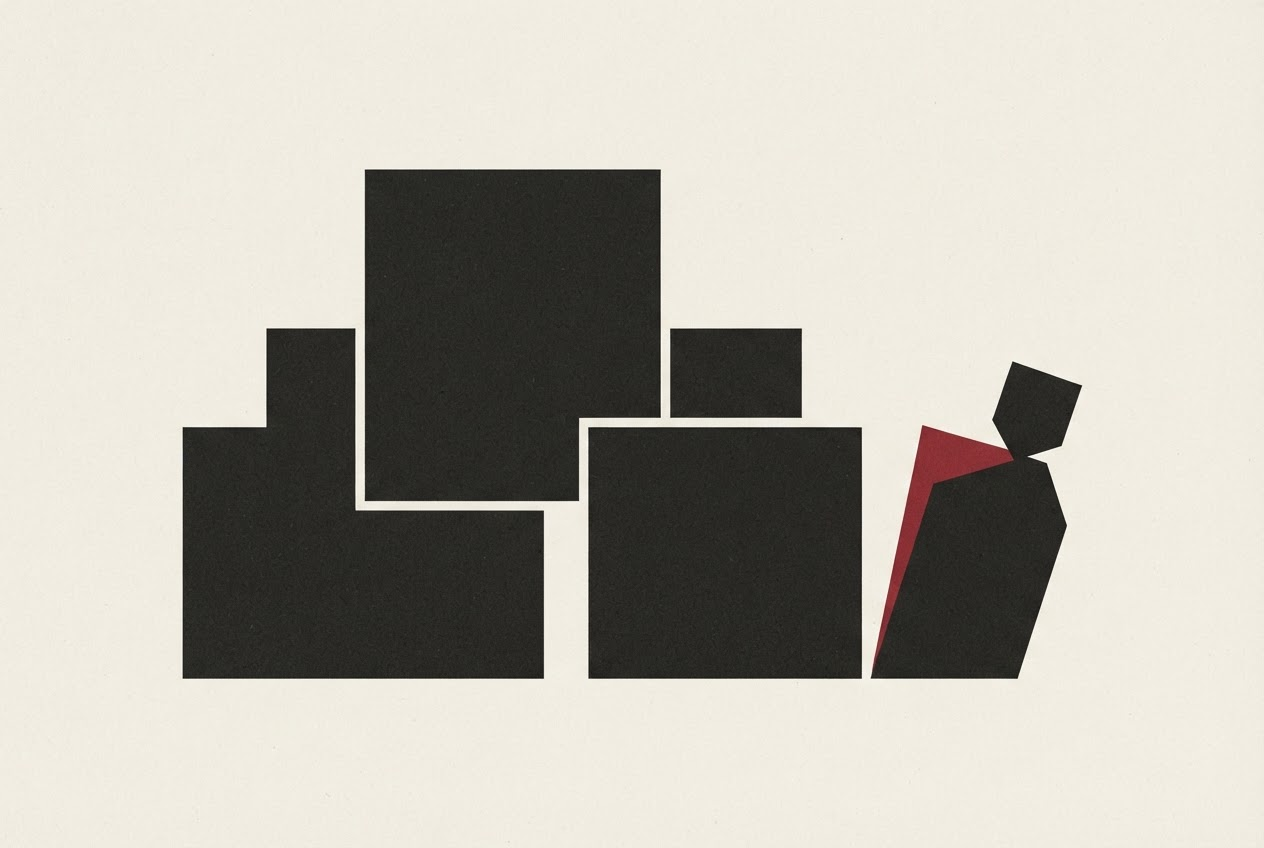 Abstract editorial illustration