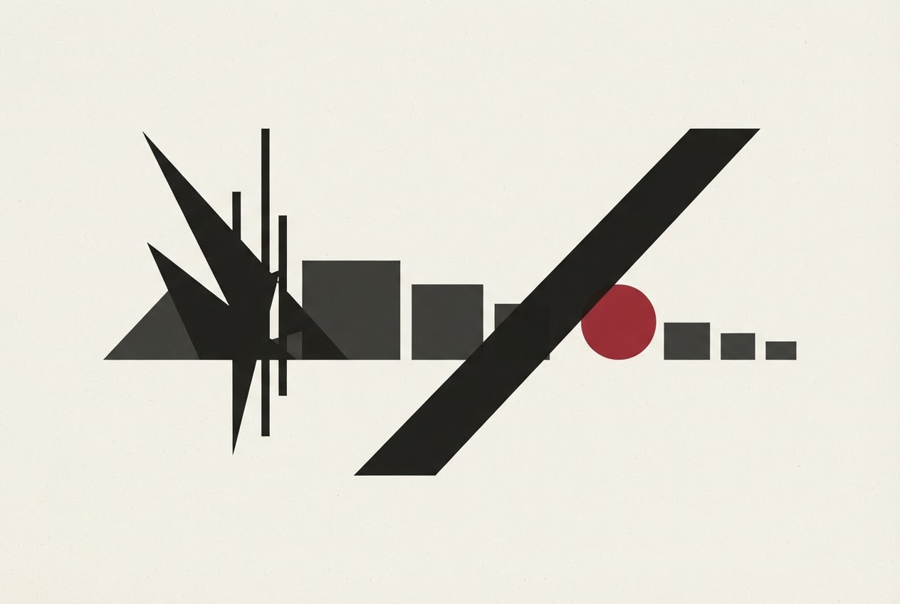 Abstract editorial illustration