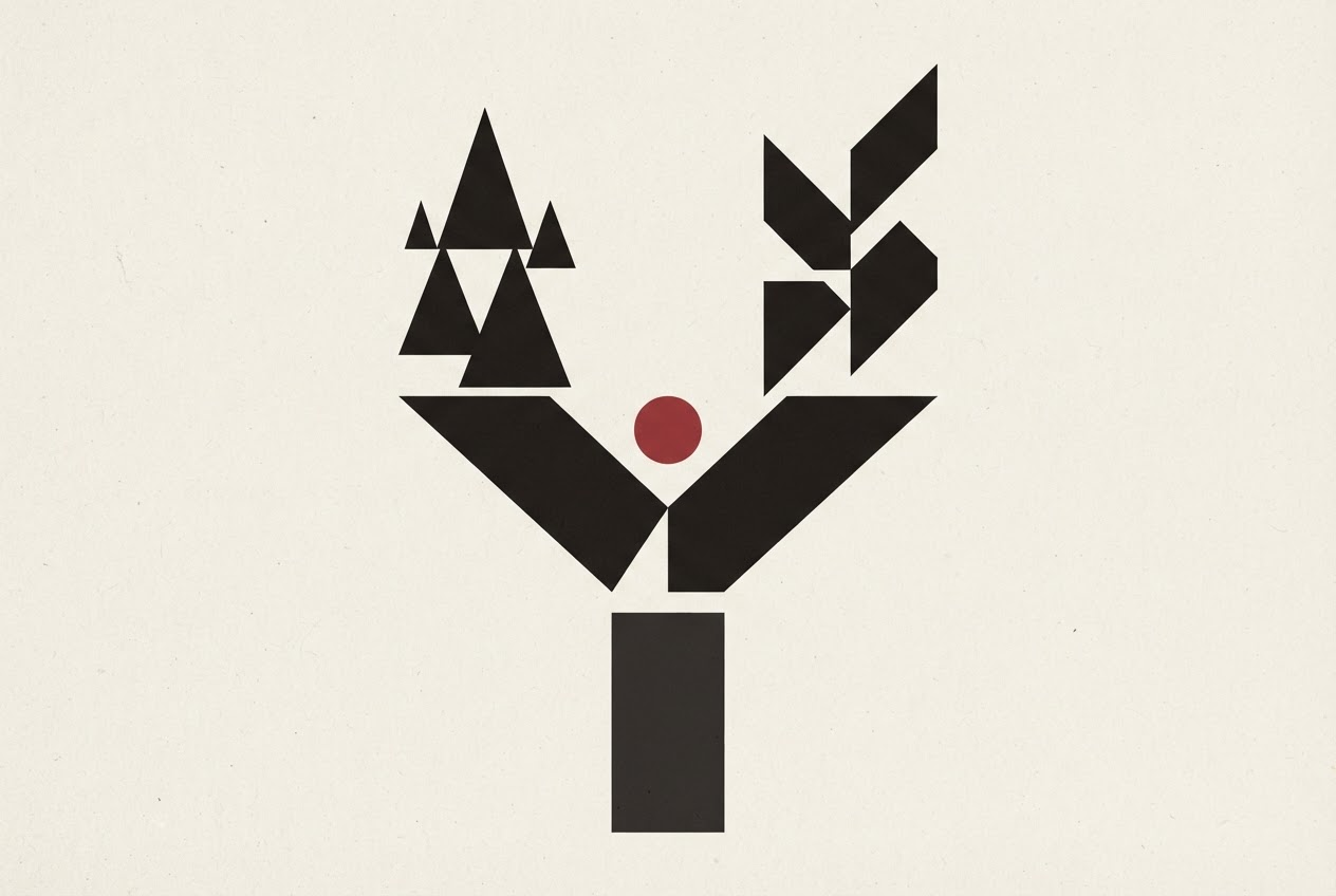 Abstract editorial illustration