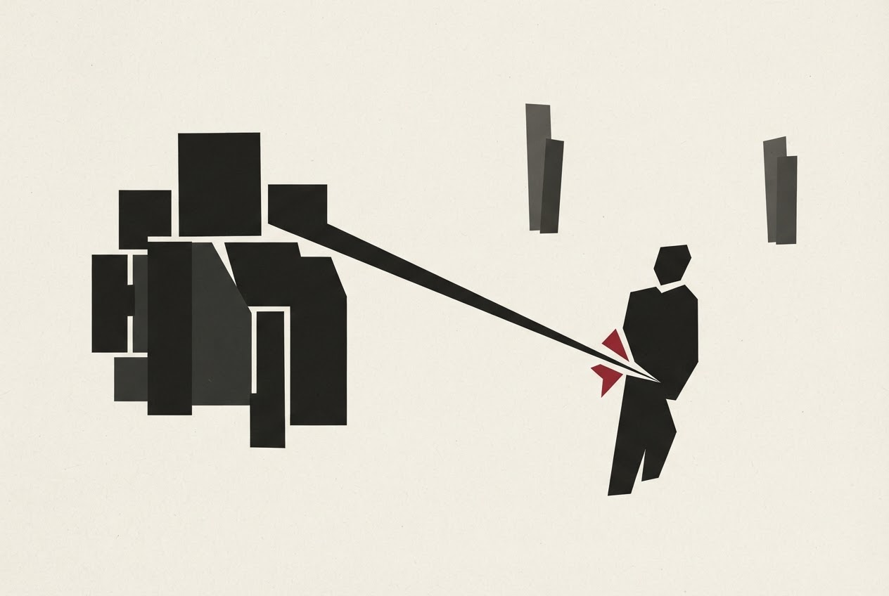 Abstract editorial illustration