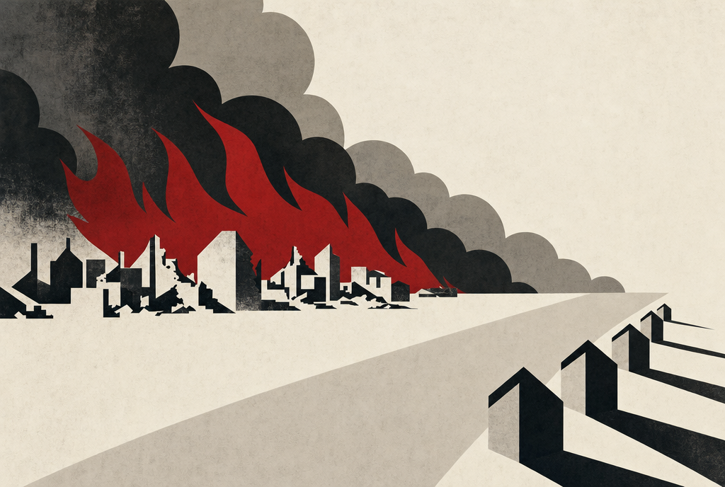 Abstract editorial illustration