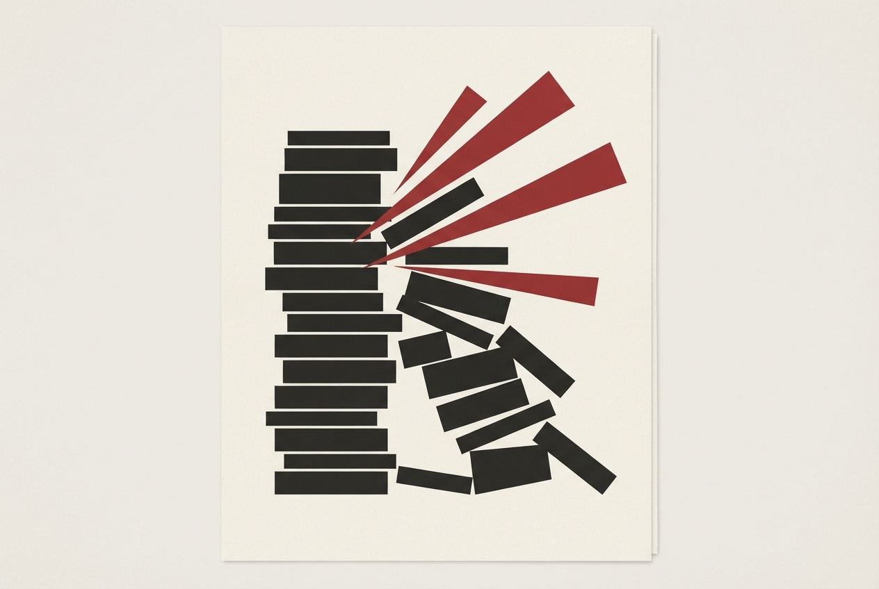 Abstract editorial illustration