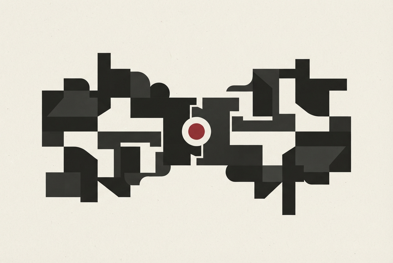 Abstract editorial illustration