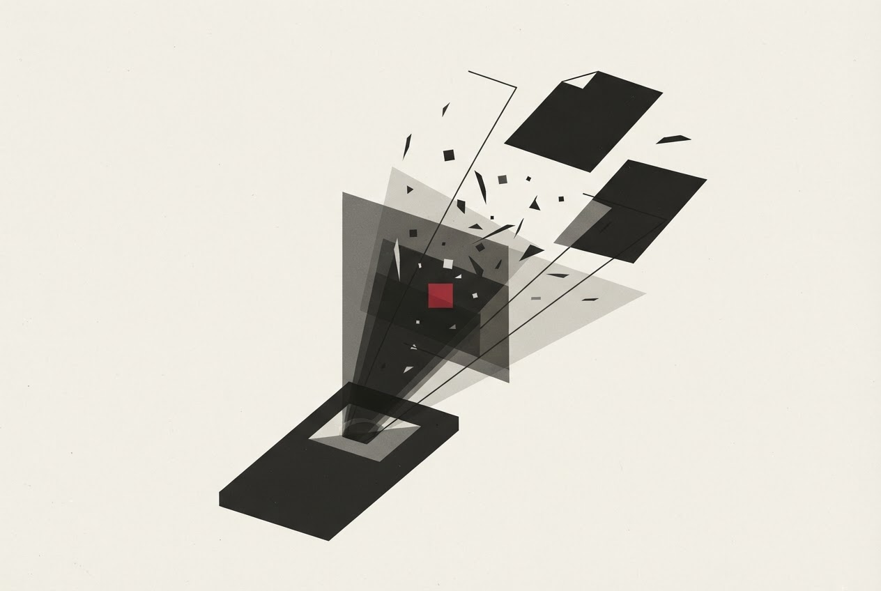 Abstract editorial illustration