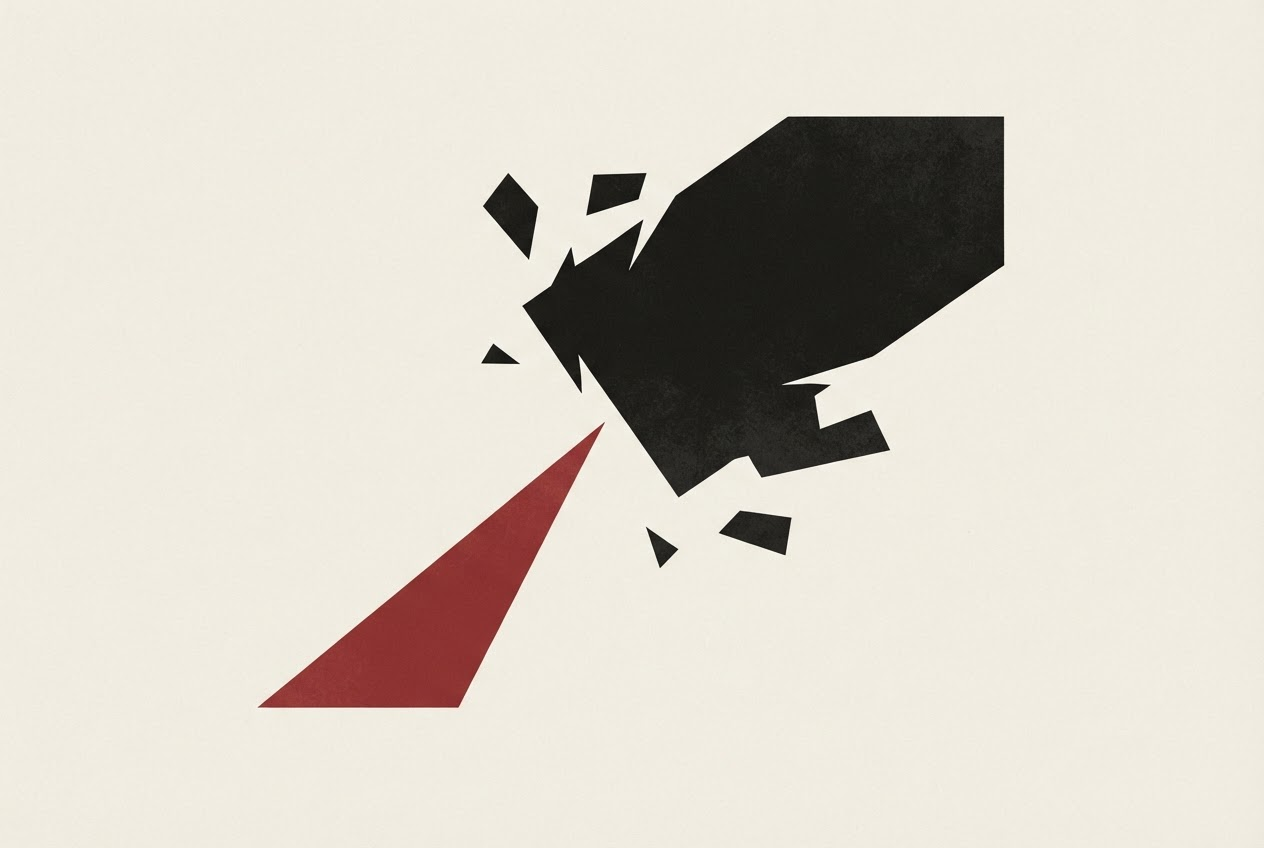 Abstract editorial illustration