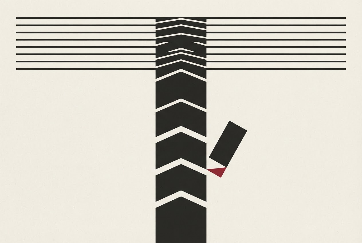 Abstract editorial illustration