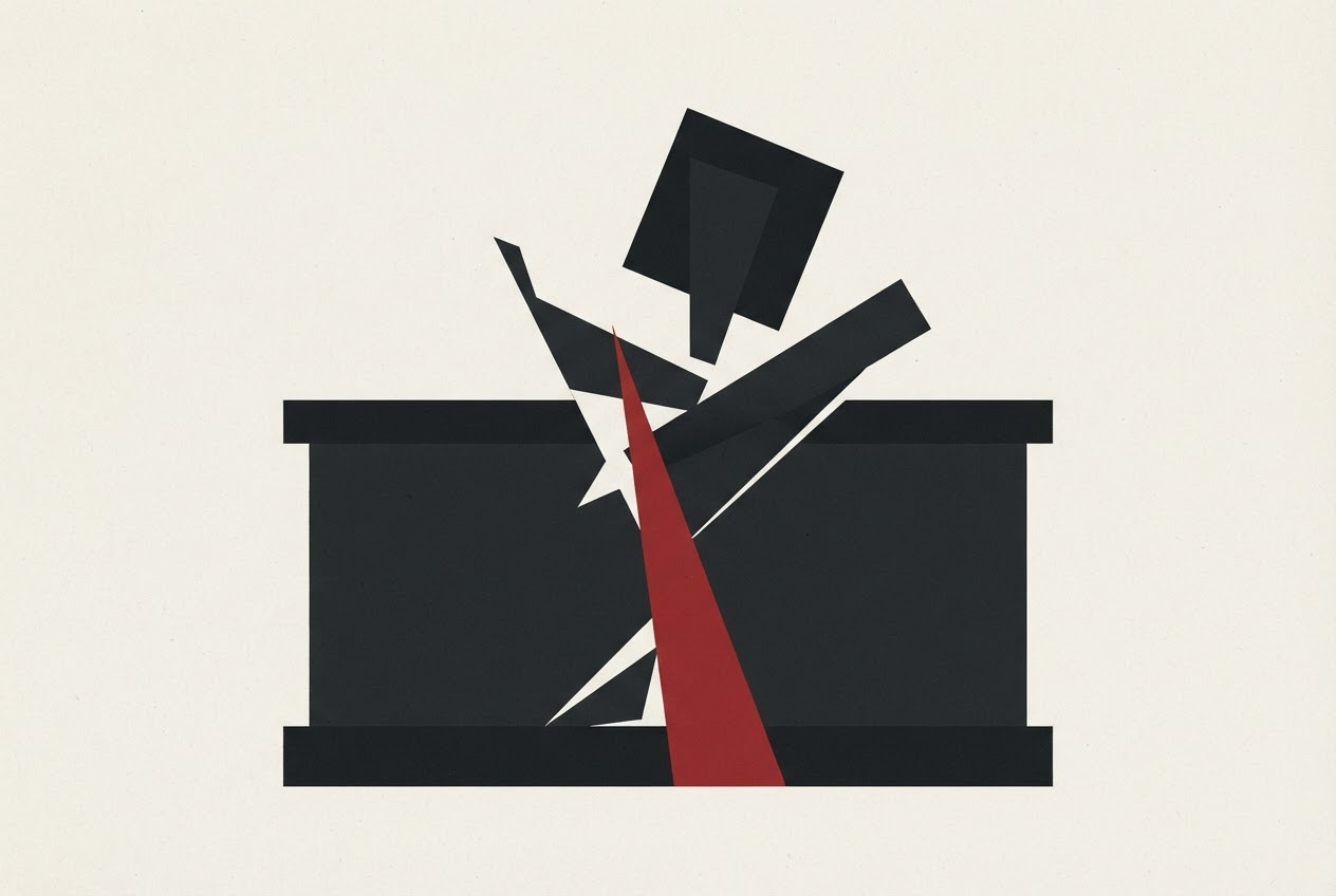 Abstract editorial illustration