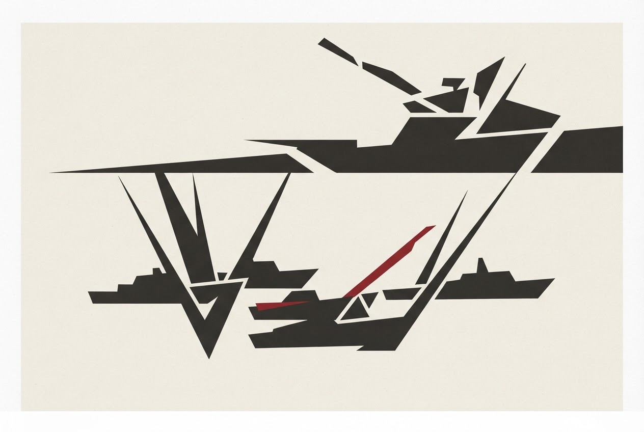 Abstract editorial illustration