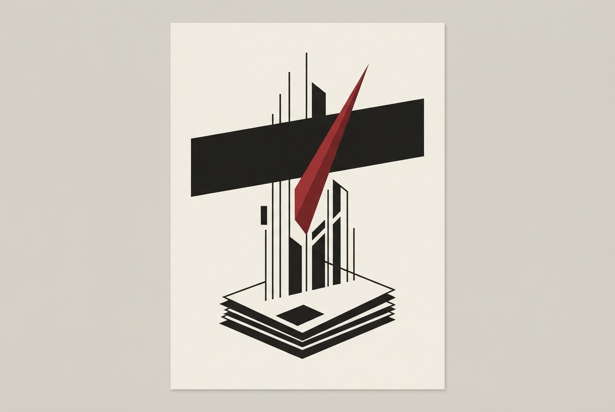 Abstract editorial illustration