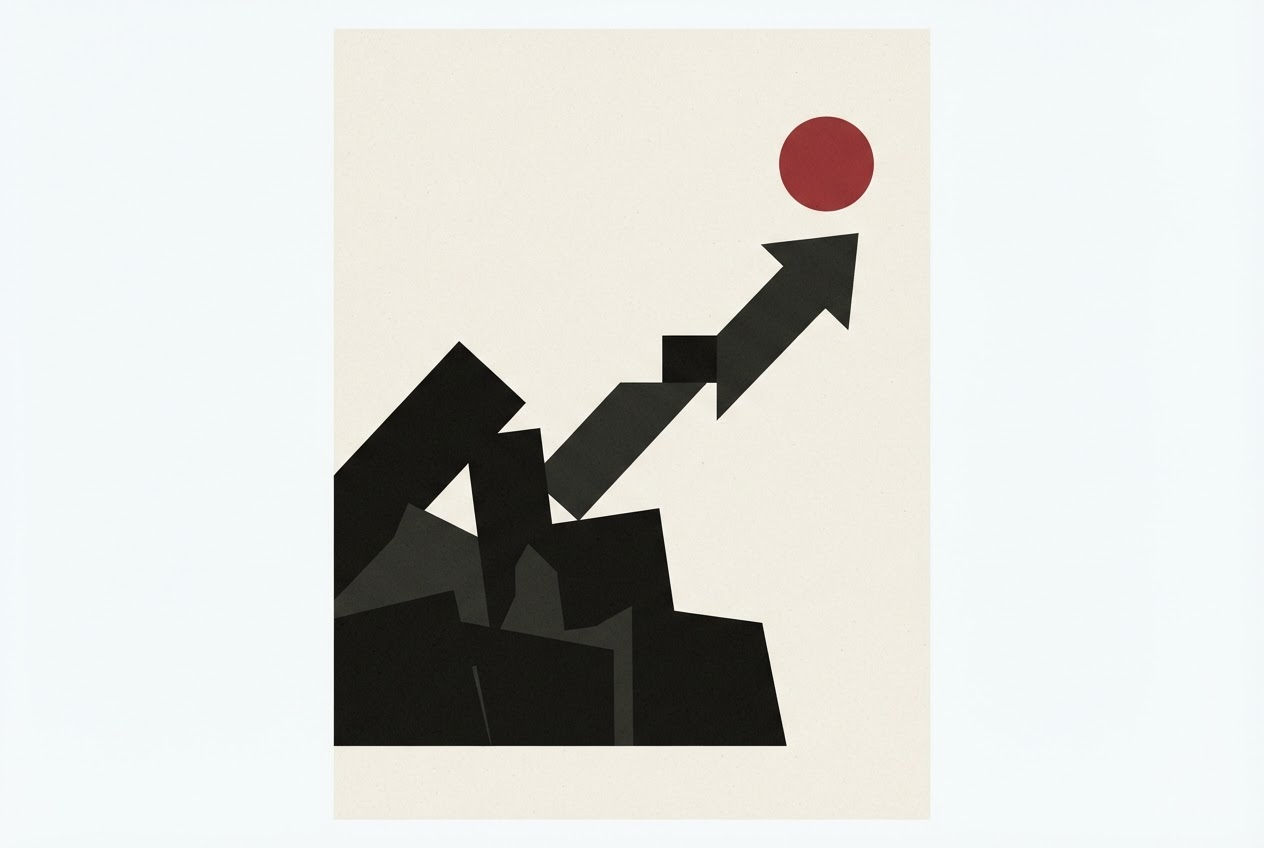Abstract editorial illustration