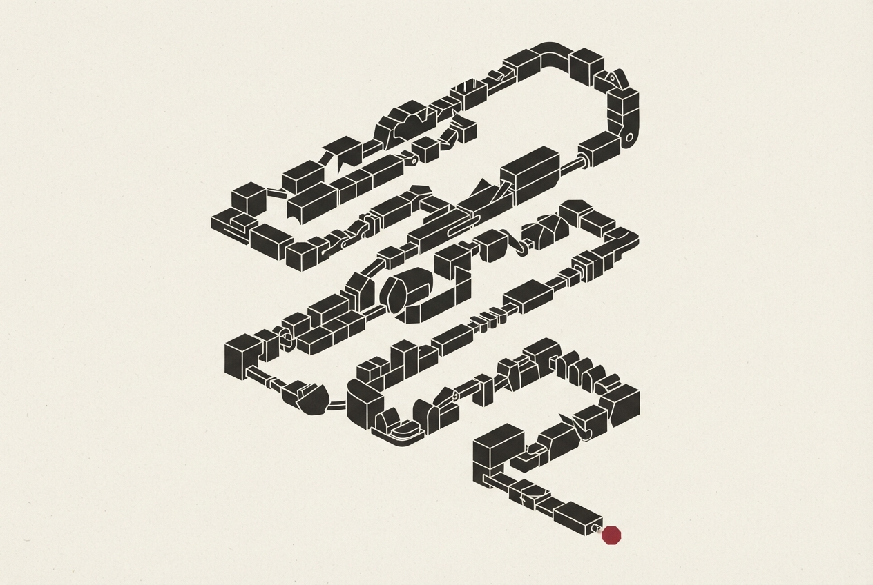 Abstract editorial illustration