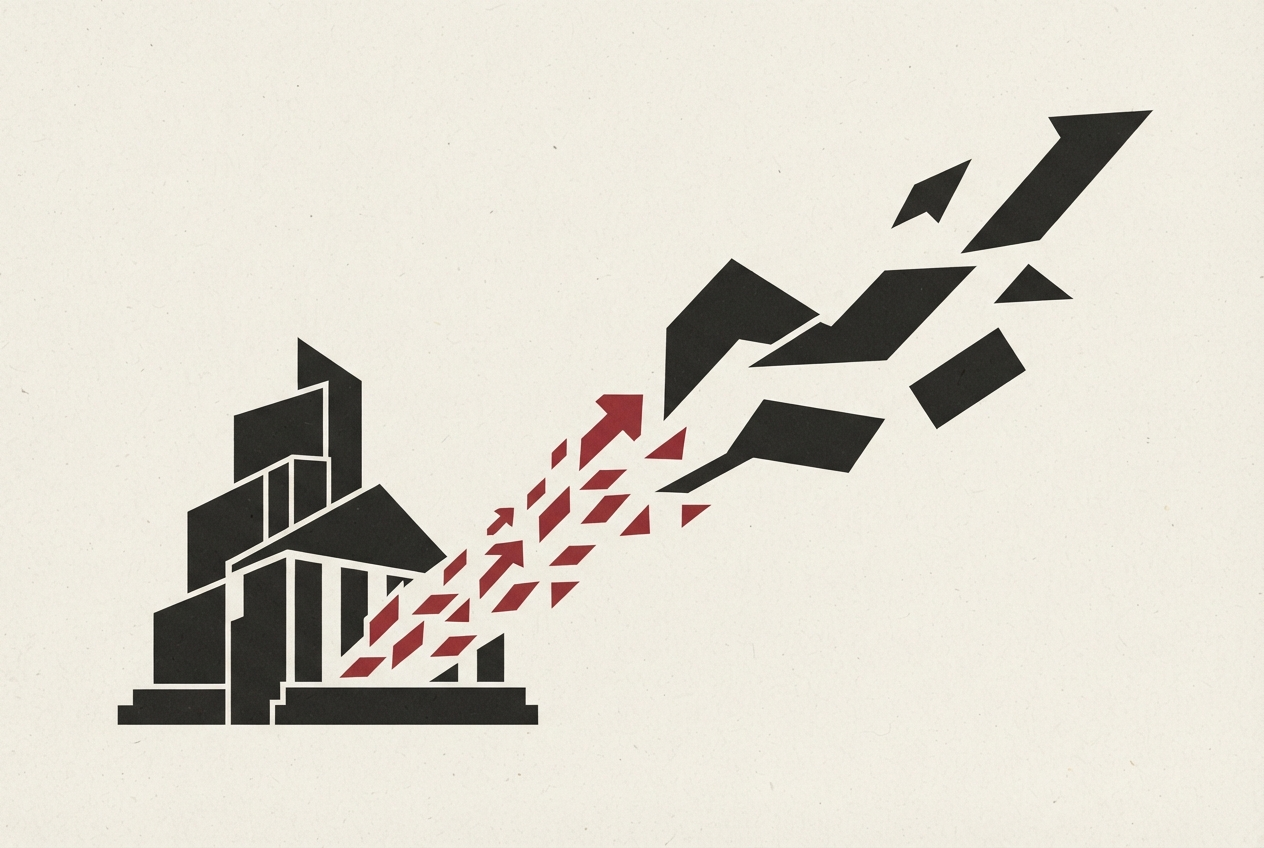 Abstract editorial illustration