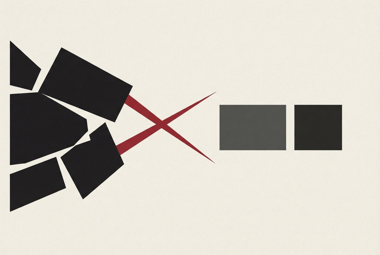 Abstract editorial illustration