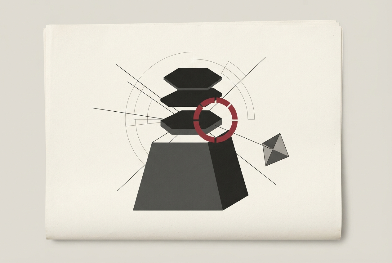 Abstract editorial illustration