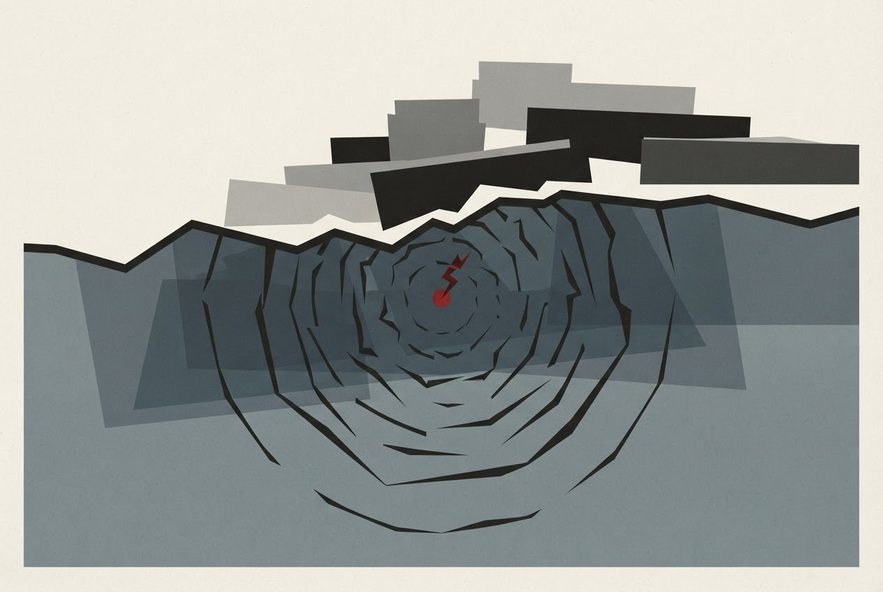 Abstract editorial illustration