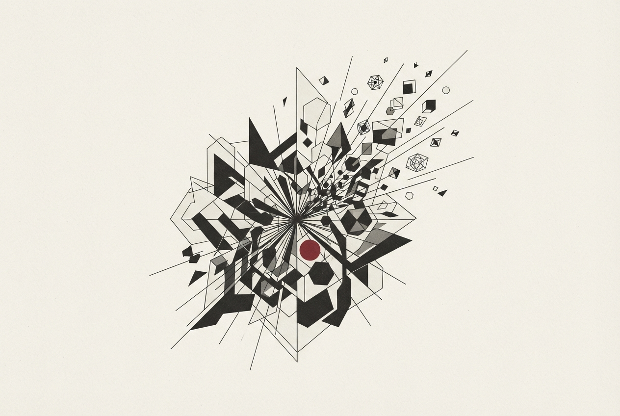 Abstract editorial illustration