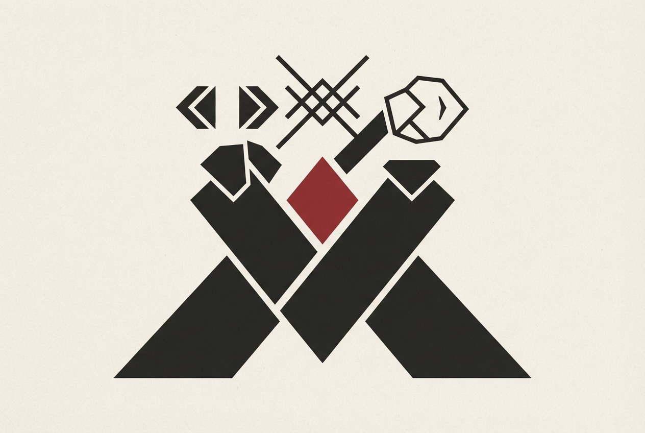 Abstract editorial illustration