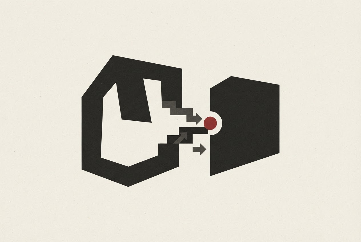 Abstract editorial illustration