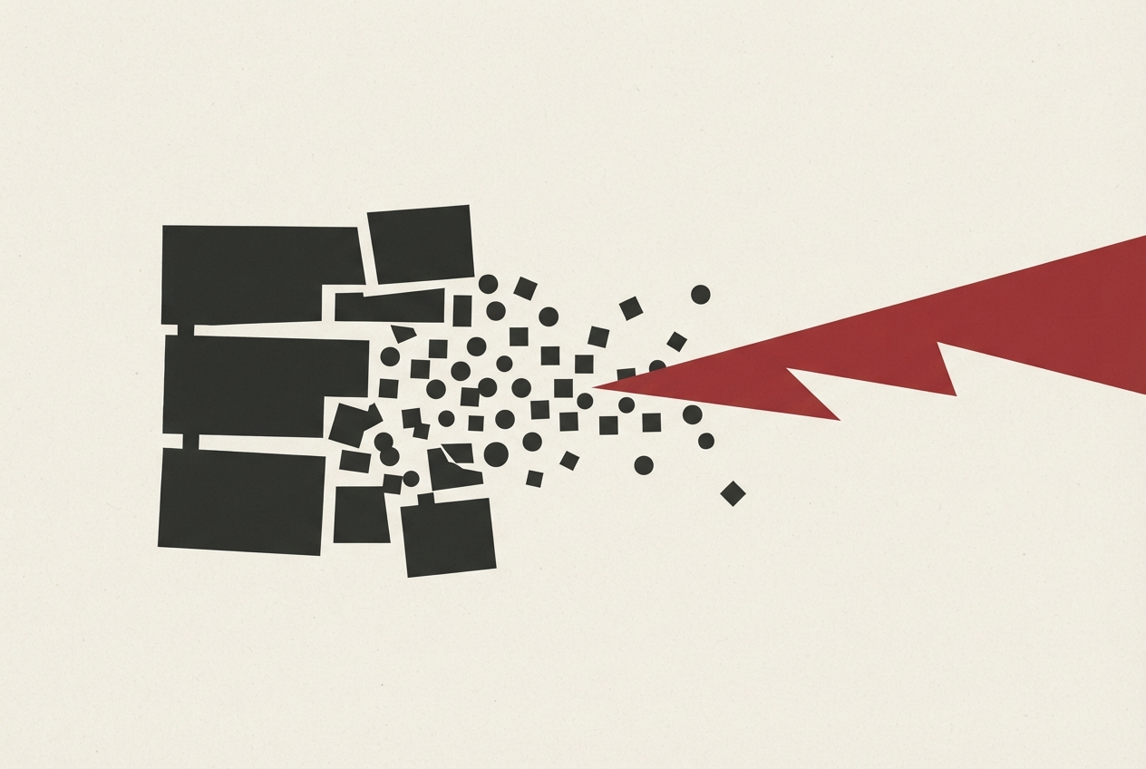 Abstract editorial illustration